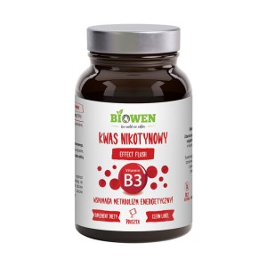Kwas nikotynowy Niacyna Witamina B3 120 g - Biowen