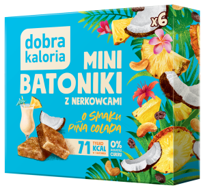 Mini batoniki o smaku Pina Colada 6 sztuk - Dobra Kaloria