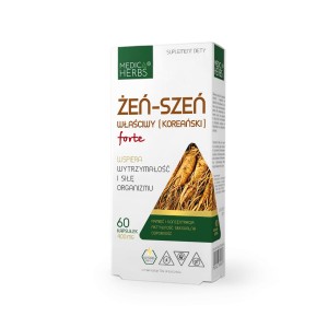 Żeń-szeń właściwy 400 mg 60 kapsułek - Medica Herbs