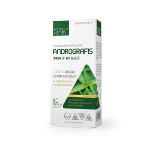 Andrografis King of bitters 400 mg 60 kapsułek - Medica Herbs