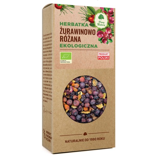 Herbatka Żurawinowo różana EKO 100 g - Dary Natury