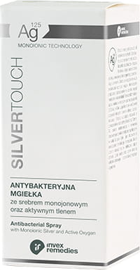 Antybakteryjna mgiełka ze srebrem monojonowym oraz aktywnym tlenem Ag125 100 ml - Invex Remedies