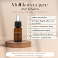 Multikorygujące serum do twarzy Egzosomy, Peptydy, Witamina C 12 ml - Mokosh
