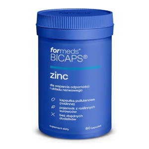 Bicaps Zinc cynk + miedź 60 kapsułek - ForMeds