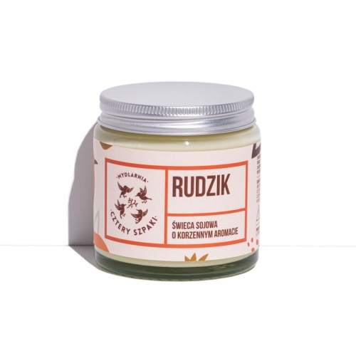 Rudzik naturalna świeca sojowa Korzenna 100 g - Cztery Szpaki