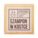 Detoksykujący szampon do włosów w kostce 75 g - Cztery Szpaki