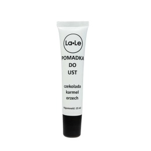 Pomadka do ust Czekolada Karmel Orzech tuba PCR 15 ml - La-Le