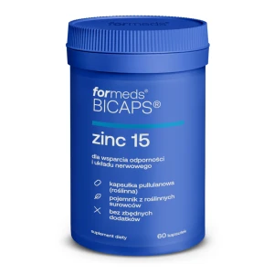 Bicaps Zinc 15 cynk miedź 60 kapsułek - ForMeds