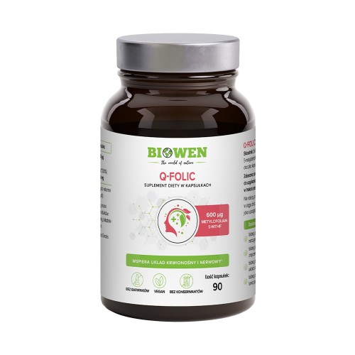 Q-folic – metylowany kwas foliowy – 5-MTHF - 90 kapsułek - Biowen