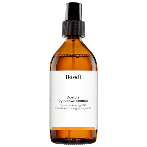 Acerola Cytrusowa Esencja Naturalne kwasy AHA, kwas hialuronowy, niacynamid 200 ml - iossi