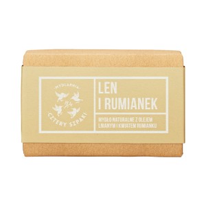 Mydło Len i Rumianek 110 g - Cztery Szpaki