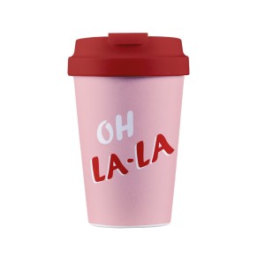  Kubek podróżny z tworzywa PLA OH LA-LA 350 ml - Chic-mic