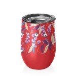 Kubek ze stali nierdzewnej z pokrywką Magiczne Kwiaty 420 ml - Chic-mic 