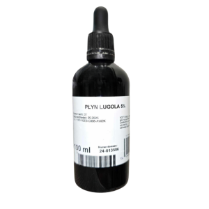 Płyn Lugola 5% jodyna roztwór wodny ze szklaną pipetą 100 ml - Stanlab