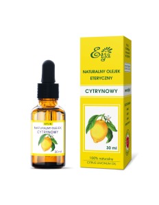 Olejek eteryczny naturalny Cytrynowy (DUŻY) 30 ml - Etja