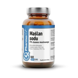 Maślan sodu 71% kwasu masłowego 60 kapsułek vege - PharmoVit 