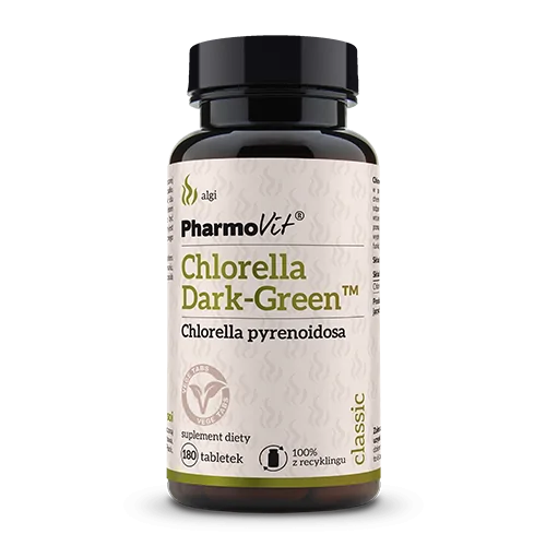 Chlorella Dark-Green™ 180 tabletek vege - PharmoVit