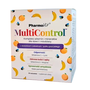 MultiControl™ kompleks witamin i minerałów dla dzieci i młodzieży 30 saszetek - PharmoVit 