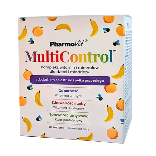 MultiControl™ kompleks witamin i minerałów dla dzieci i młodzieży 30 saszetek - PharmoVit