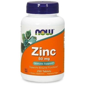 Cynk glukonian cynku zinc 50 mg 250 tabletek - Now 