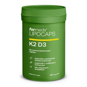 Witaminy K2 D3 liposomalne 60 kapsułek - ForMeds Lipocaps 