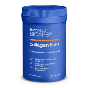 Bicaps Collagen Fish+ kolagen rybi 60 kapsułek - ForMeds 