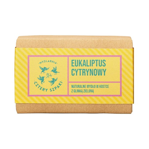 Mydło w kostce Eukaliptus Cytrynowy 110 g - Cztery Szpaki
