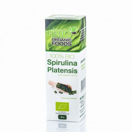 BIO Spirulina Platensis 400 tabletek - Bio Organic Foods