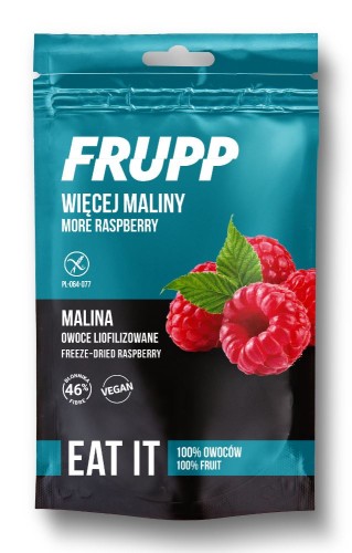 Maliny liofilizowane bezglutenowe Frupp 15 g - Celiko