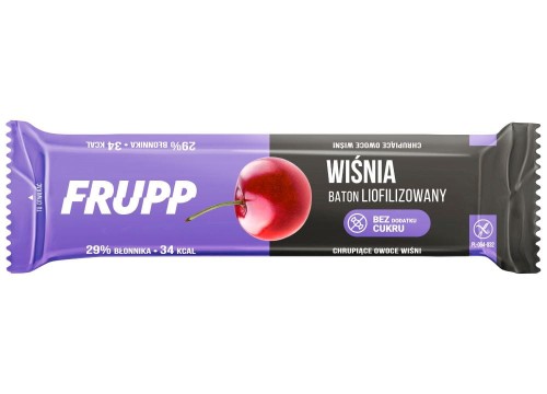 Baton liofilizowany wiśniowy bezglutenowy Frupp 10 g - Celiko