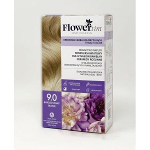 Trwała farba do włosów 9.0 bardzo jasny blond - FlowerTint 