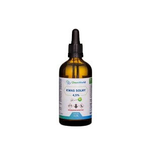 PRZECENA! (krótki termin) Kwas solny 4,5% 100 ml - ChemWorld