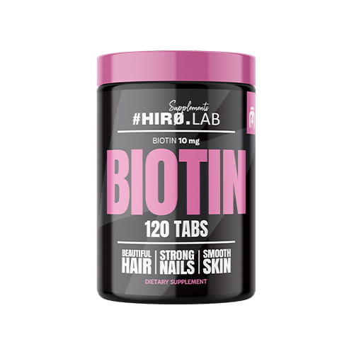 Biotin (D-biotyna) 10 mg 120 tabletek - Hiro.Lab