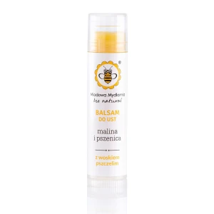 Balsam do ust Malina i Pszenica 5,5 ml - Miodowa Mydlarnia