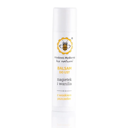 Balsam do ust Nagietek i Wanilia 5,5 ml - Miodowa Mydlarnia