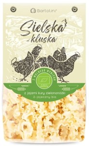 Makaron z jajami kury zielononóżki fala BIO SIelska Kluska 250 g - Bartolini