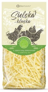 Makaron z jajami kury zielononóżki krajanka BIO Sielska Kluska 250 g - Bartolini