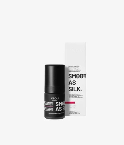 Naprawczo-ujędrniający krem-maska pod oczy z trehalozą 5%, kompleksem ceramidów 1% i ekstraktem z sosny nadmorskiej 0,5% Smooth As Silk 15 ml - Veoli Botanica