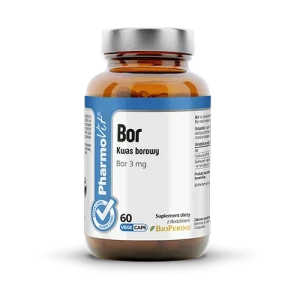 Bor kwas borowy 3 mg 60 kapsułek - PharmoVit