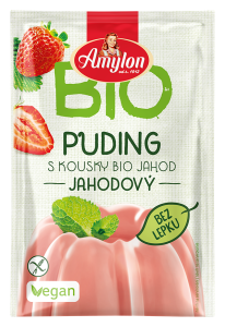 Budyń truskawkowy bezglutenowy BIO 40 g - Amylon