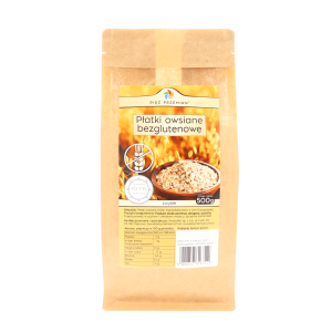 Płatki owsiane bezglutenowe zwykłe 500 g - Pięć Przemian