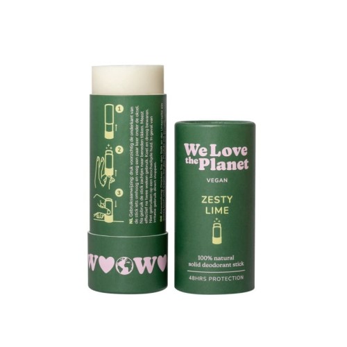 Dezodorant w sztyfcie Zesty Lime certyfikowany bez aluminium 40 g - We Love The Planet