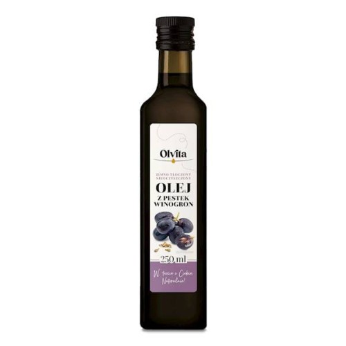 Olej z pestek winogron zimnotłoczony 250 ml - Olvita