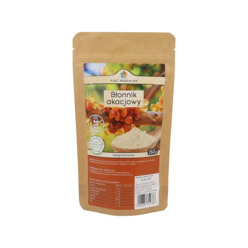 Błonnik akacjowy bezglutenowy 250 g - Pięć Przemian