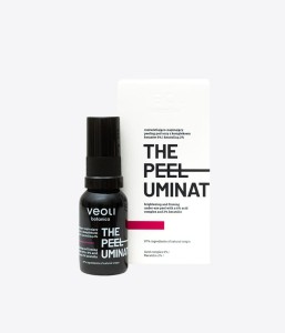 Rozświetlająco-napinający peeling pod oczy z kompleksem kwasów 6% i keratoliną 2% The Peeluminator 15 ml - Veoli Botanica