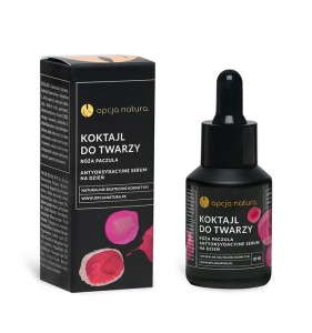 Koktajl do Twarzy Róża Paczula antyoksydacyjne serum na dzień 30 ml - Opcja Natura