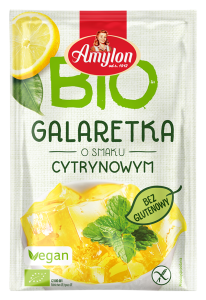 Galaretka o smaku cytrynowym bezglutenowa BIO 40 g  - Amylon