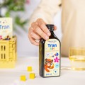 Tran Kids o smaku bananowym w postaci oleju 250 ml - Pasieki Rodziny Sadowskich