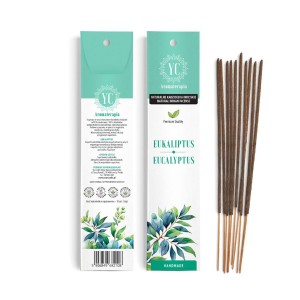 Kadzidła indyjskie Eukaliptus 10 sztuk 16 g - Your Candle 