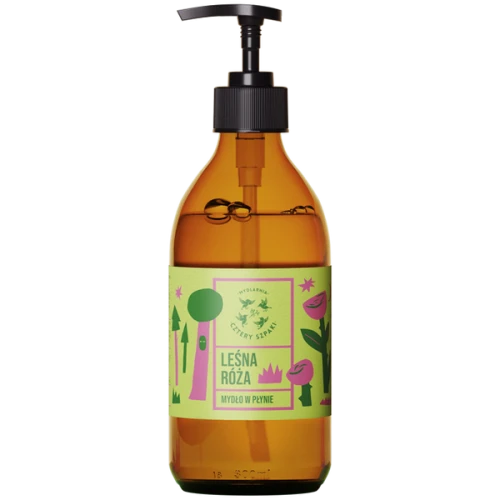 Mydło w płynie Leśna Róża 300 ml - Cztery Szpaki